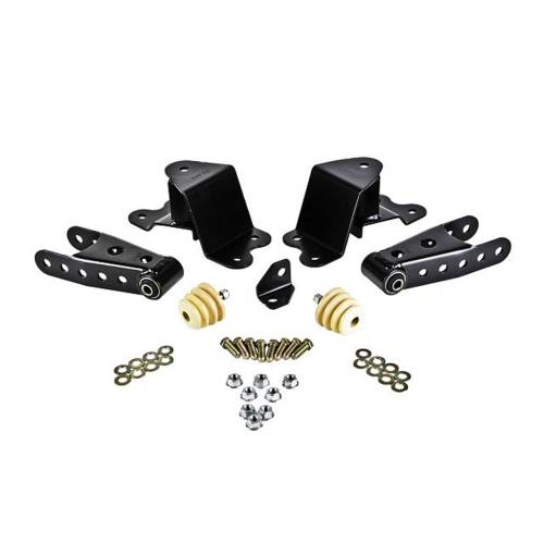 Belltech - 6500 | Belltech 4" Drop Leaf Spring Shackle & Hanger Kit (Front Hanger/Rear Shackle)