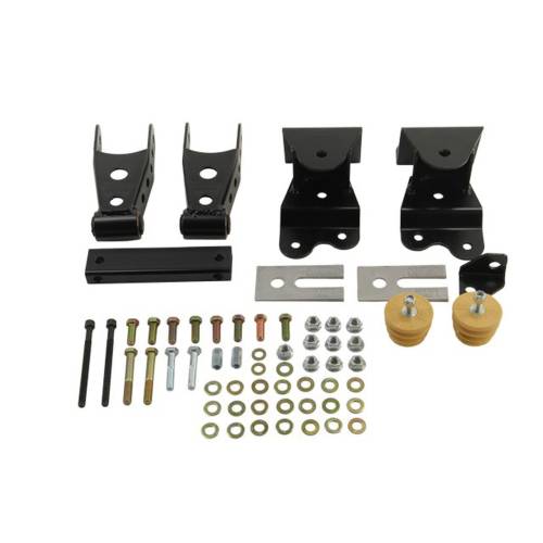 Belltech - 6503 | Belltech 4" Drop Leaf Spring Shackle & Hanger Kit (Front Hanger/Rear Shackle)