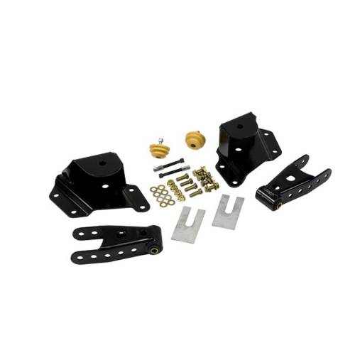 Belltech - 6512 | Belltech 4" Drop Leaf Spring Shackle & Hanger Kit (Front Hanger/Rear Shackle)