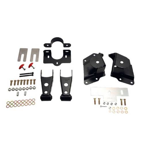 Belltech - 6514 | Belltech 4" Drop Leaf Spring Shackle & Hanger Kit (Front Hanger/Rear Shackle)