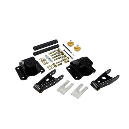 Belltech - 6584 | Belltech 4" Drop Leaf Spring Shackle & Hanger Kit (Front Hanger/Rear Shackle)