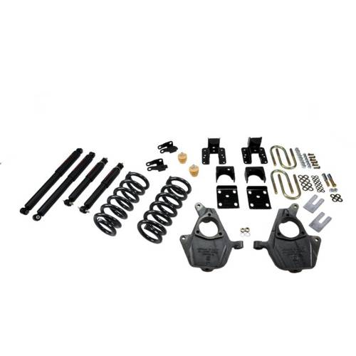 Belltech - 674ND | Belltech Complete 3-4/5 Lowering Kit With Nitro Drop Shocks For Chevrolet Silverado / GMC Sierra 1500 2WD Crew Cab | 2004-2007