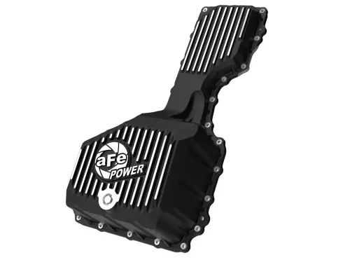 Afe - Advance Flow Engineering - 46-71370B | aFe Power Pro Series Engine Oil Pan, Black With Machined Fins For GM Diesel Trucks V8-6.6L (td) L5P