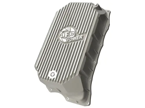 Afe - Advance Flow Engineering - 46-71380A | aFe Power Pro Series Transmission Pan, Raw With Machined Fins For GM Diesel Trucks V8-6.6L (td) L5P