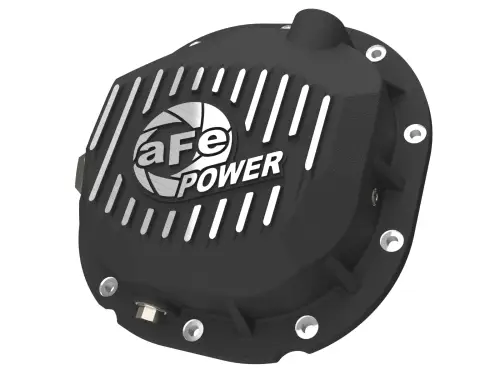 Afe - Advance Flow Engineering - 46-71410B | aFe Power Pro Series Rear Differential Cover, Black With Machined Fins For Ford F-150 (Ford 8.8")