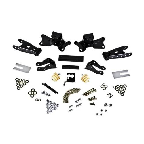 Belltech - 6907 | Belltech 4" Drop Leaf Spring Shackle & Hanger Kit (Front Hanger/Rear Shackle)
