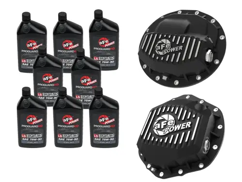 Afe - Advance Flow Engineering - 46-7702AB | aFe Power Front & Rear Differential GUARD Package, With Oil For RAM Diesel Trucks L6-6.7L (td)