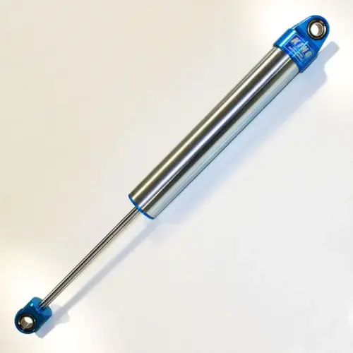 Thuren Fabrication - TF573-09BL-0313-150 | Thuren Fabrication King Steering Damper For Ram 2500 / Ram 3500 | With Thuren 1.50 Inch Clamp For Custom Aftermarket Steering Links | Blue Aluminum Ends