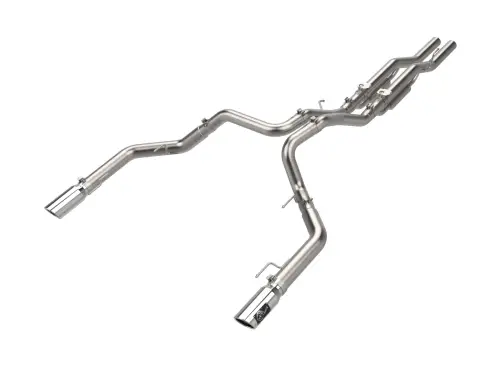 Afe - Advance Flow Engineering - 49-33151-P | aFe Power Vulcan Series 3 Inch To 3-1/2 Inch, 304 Stainless Steel Cat-Back Exhaust System With Polished Tip For Ford F-150 Raptor/ Raptor R V6/V8