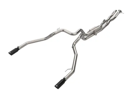 Afe - Advance Flow Engineering - 49-33152-B | aFe Power Vulcan Series 3 Inch, 304 Stainless Steel Cat-Back Exhaust System With Black Tip For Ford Ranger Raptor V6-3.0L (tt)