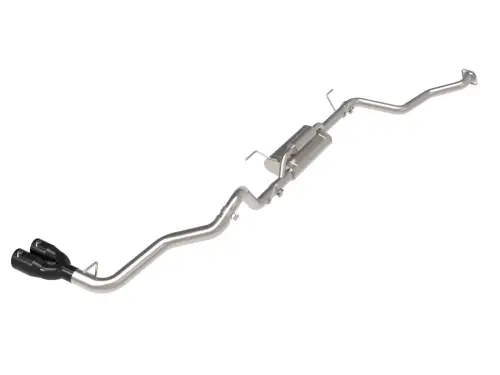 Afe - Advance Flow Engineering - 49-36078-B | aFe Power Vulcan Series 2-1/2 To 3 Inch, 304 Stainless Steel Cat-Back Exhaust System With Black Tip For Toyota Tacoma L4-2.4L (t)