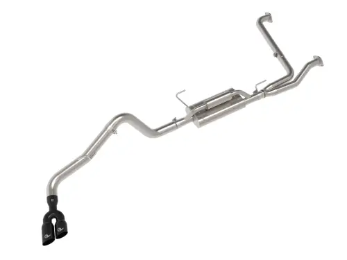 Afe - Advance Flow Engineering - 49-36140-B | aFe Power Vulcan Series 2-1/2 To 3 Inch, 304 Stainless Steel Cat-Back Exhaust System With Black Tip For Nissan Frontier V6-3.8L