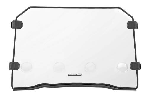 Rough Country - 98282010 | Rough Country Vented Full Windshield, Scratch Resistant For Polaris RZR XP 1000 | With Factory Plastic Visor