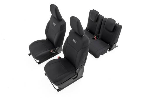 Rough Country - 91072 | Rough Country Neoprene Seat Covers, Front & Rear For Suzuki Jimny (2-Door)