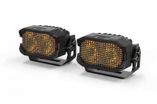 Morimoto - BAF103Y | Morimoto 2Banger NCS LED Pod Lights | Pair, Flood, Yellow Lights