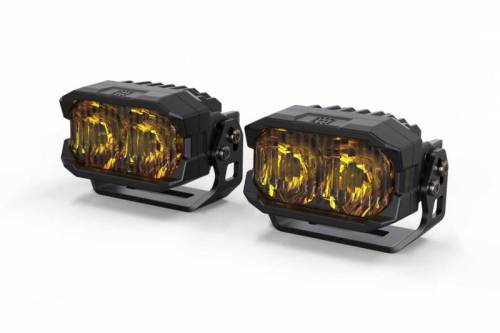 Morimoto - BAF107Y | Morimoto 2Banger NCS LED Pod Lights | Pair, Combo, Yellow Lights