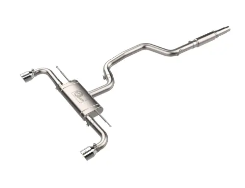 Afe - Advance Flow Engineering - 49-36454-P | aFe Power MACH Force-Xp 3 To 2-1/2 Inch, 304 Stainless Steel Cat-Back Exhaust System With Polished Tip For Volkswagen GTI (MKVIII) L4-2.0L (t)