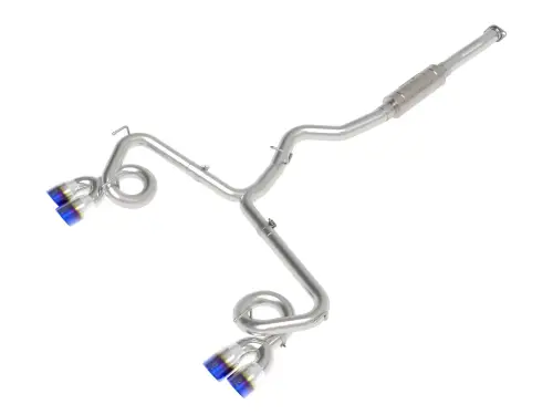 Afe - Advance Flow Engineering - 49-36810-L | aFe Power Takeda 2-1/2 Inch, 304 Stainless Steel Cat-Back Exhaust System With Blue Flame Tip For Subaru WRX/STI H4-2.0/2.5L (t)