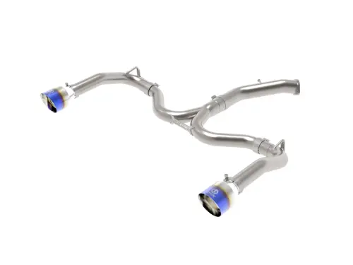Afe - Advance Flow Engineering - 49-37037-L | aFe Power Takeda 3 To 2-1/2 Inch, 304 Stainless Steel Axle-Back Exhaust System With Blue Flame Tip For Kia Forte GT L4-1.6L (t)