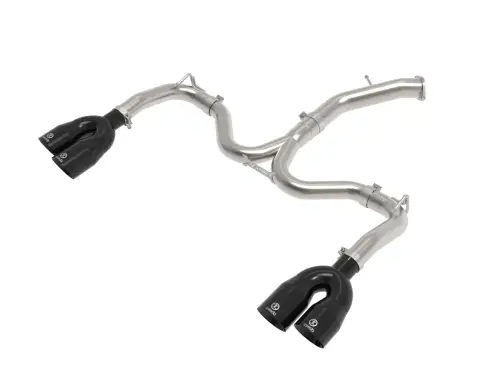 Afe - Advance Flow Engineering - 49-37039-B | aFe Power Takeda 3 To 2-1/2 Inch, 304 Stainless Steel Axle-Back Exhaust System With Black Tip For Kia Forte GT L4-1.6L (t)