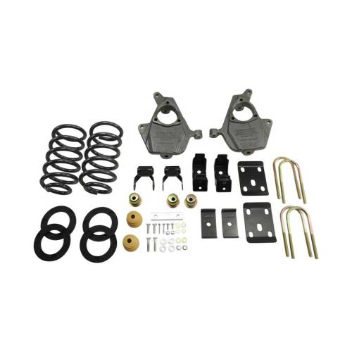 Belltech - 989 | Belltech Complete 3-4/7 Lowering Kit No Shocks - Factory Cast Control Steel Arms