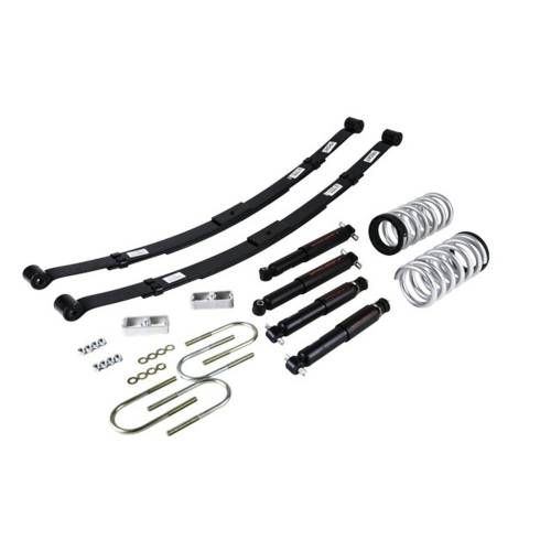Belltech - 568ND | Belltech 2 or 3 inch Front / 4 Inch Rear Lowering Kit with Nitro Drop Shocks (1982-2004 S10/S15 Ext & Std Cab 2WD)