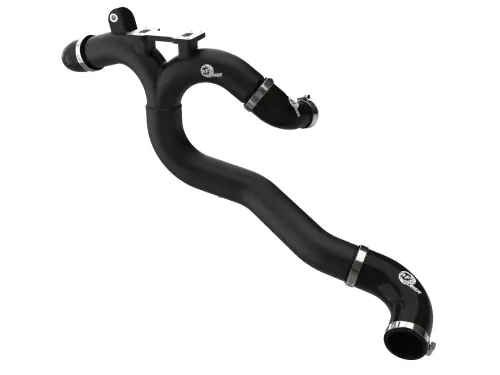 Afe - Advance Flow Engineering - 46-20808-B | aFe Power BladeRunner Aluminum Hot Charge Pipe Kit, Black For Genesis G70 V6-3.3L (tt)