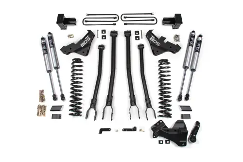 BDS Suspension - BDS1223FS | BDS Suspension 4 Inch Lift Kit 4-Link Conversion For Ford F-450 Super Duty 4WD | Fox 2.0 Performance Series Shocks