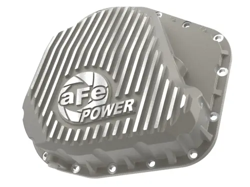 Afe - Advance Flow Engineering - 46-71490A | aFe Power Street Series Rear Differential Cover, Raw With Machined Fins For Ford Diesel Trucks V8