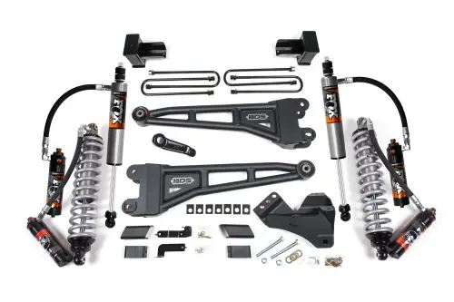 BDS Suspension - BDS1226PES | BDS Suspension 4 Inch Lift Kit With Radius Arms For Ford F-450 Super Duty 4WD | Fox 2.5 Performance Elite Coil-Over Conversion | Fox 2.5 Performance Elite Shocks