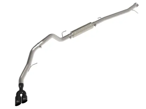 Afe - Advance Flow Engineering - 49-33156-B | aFe Power Vulcan Series 3 Inch 304 Stainless Steel Rear-Side Exit Exhaust System With Black Tip For Ford Ranger/Ranger Raptor L4-2.0L (td)