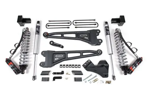 BDS Suspension - BDS1226PPS | BDS Suspension 4 Inch Lift Kit With Radius Arms For Ford F-450 Super Duty 4WD | Fox 2.5 Performance Elite Coil-Over Conversion | Fox 2.5 Performance Series HTO Shocks