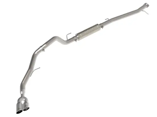 Afe - Advance Flow Engineering - 49-33156-P | aFe Power Vulcan Series 3 Inch 304 Stainless Steel Rear-Side Exit Exhaust System With Polished Tip For Ford Ranger/Ranger Raptor L4-2.0L (td)