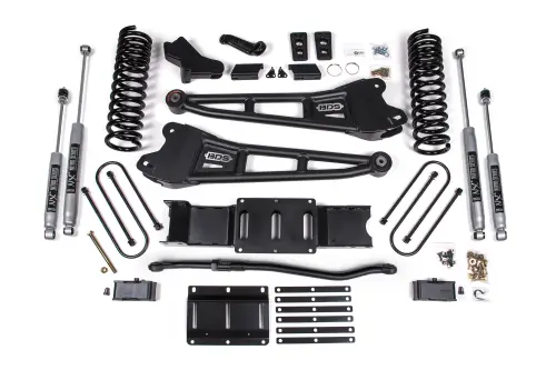 BDS Suspension - BDS2151H | BDS Suspension 4 Inch Lift Kit With Radius Arms For Ram 3500 4WD | 3 Inch Block Kit With Overload | NX2 Nitro Series Shocks | Diesel