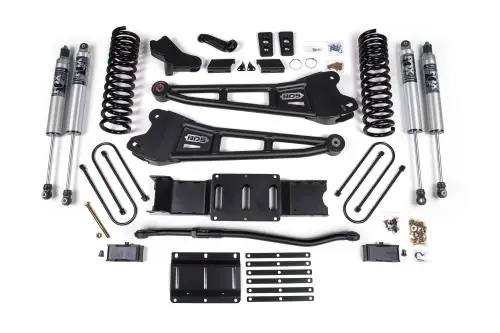 BDS Suspension - BDS2153PS | BDS Suspension 4 Inch Lift Kit With Radius Arms For Ram 3500 4WD | 2 Inch Block Kit With Overload | Fox 2.5 Performance Series HTO Shocks | Diesel