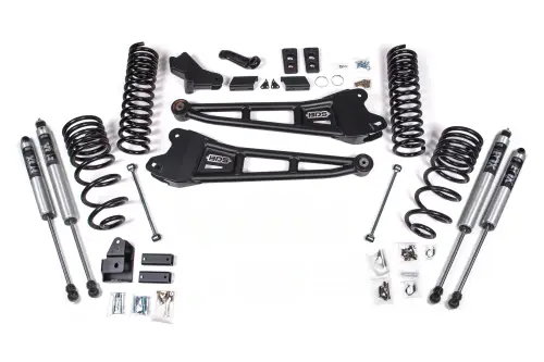 BDS Suspension - BDS2143PS | BDS Suspension 4 Inch Lift Kit With Radius Arms For Ram 2500 4WD Diesel | Fox 2.5 Performance Series HTO Shocks