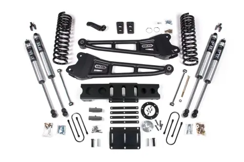 BDS Suspension - BDS2142FS | BDS Suspension 6 Inch Lift Kit With Radius Arms For Ram 3500 4WD Diesel | 4 Inch Block Kit | 6 Bolt Index Ring | Fox 2.0 Performance Series Shocks
