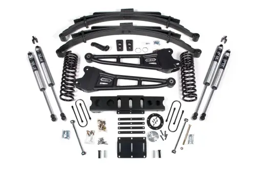 BDS Suspension - BDS2141FS | BDS Suspension 6 Inch Lift Kit With Radius Arms For Ram 3500 4WD Diesel | 4.5 Inch Leaf Springs | 6 Bolt Index Ring | Fox 2.0 Performance Series Shocks