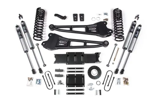 BDS Suspension - BDS2139FS | BDS Suspension 6 Inch Lift Kit With Radius Arms For Ram 3500 4WD Diesel | 4 Inch Block Kit | 8 Bolt Index Ring | Fox 2.0 Performance Series Shocks