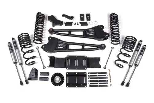 BDS Suspension - BDS2135FS | BDS Suspension 6 Inch Extended Travel Lift Kit With Radius Arms For Ram 2500 4WD Diesel | Coil Spring & Bump Stop Extension | Fox 2.0 Performance Series Shocks