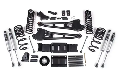 BDS Suspension - BDS2135PS | BDS Suspension 6 Inch Extended Travel Lift Kit With Radius Arms For Ram 2500 4WD Diesel | Coil Spring & Bump Stop Extension | Fox 2.5 Performance Series HTO Shocks