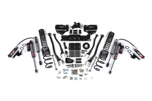 BDS Suspension - BDS2136FPE | BDS Suspension 6 Inch Extended Travel 4-Link Lift Kit For Ram 2500 4WD Diesel | Coil Spring & Bump Stop Extension | Fox 2.5 Performance Elite Shocks