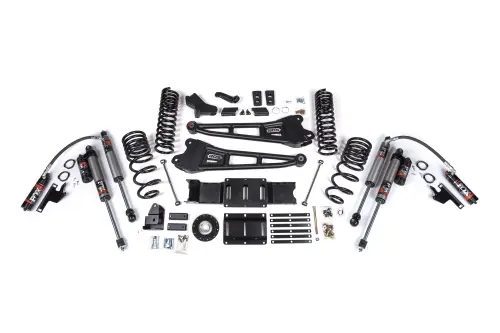 BDS Suspension - BDS2137FPE | BDS Suspension 4 Inch Extended Travel Lift Kit With Radius Arms For Ram 2500 4WD Diesel | Coil Spring & Bump Stop Extension | Fox 2.5 Performance Elite Shocks