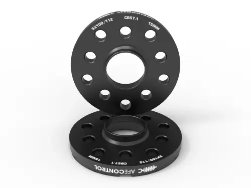 Afe - Advance Flow Engineering - 610-611002-B | aFe Power CONTROL Billet Aluminum Wheel Spacers For Various Volkswagen/ Audi Applications 5x100/112mm, CB 57.1mm, 15mm Thickness