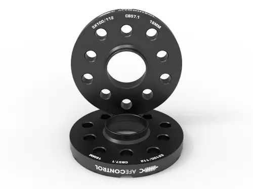 Afe - Advance Flow Engineering - 610-611003-B | aFe Power CONTROL Billet Aluminum Wheel Spacers For Various Volkswagen/ Audi Applications 5x100/112mm, CB 57.1mm, 18mm Thickness