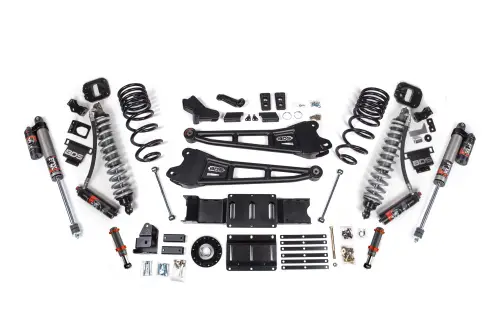 BDS Suspension - BDS2137PESB | BDS Suspension 4 Inch Extended Travel Lift Kit With Radius Arms For Ram 2500 4WD Diesel | Coilover & Fox 2.0 Hydro Bump Stop | Fox 2.5 Performance Elite Shocks