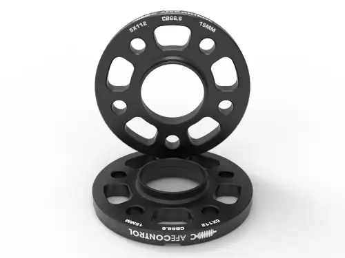 Afe - Advance Flow Engineering - 610-721002-B | aFe Power CONTROL Billet Aluminum Wheel Spacers For Toyota GR Supra/ BMW G-Series Applications 5x112mm, CB 66.6mm, 15mm Thickness