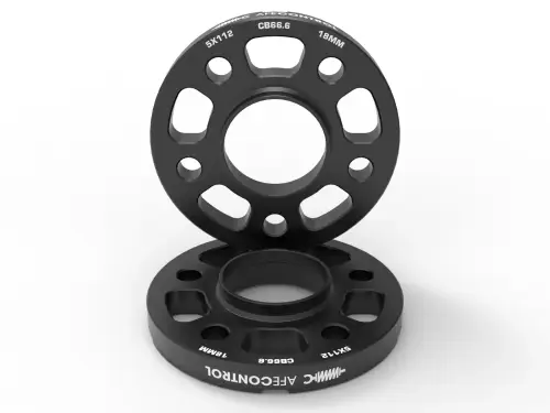 Afe - Advance Flow Engineering - 610-721003-B | aFe Power CONTROL Billet Aluminum Wheel Spacers For Toyota GR Supra/ BMW G-Series Applications 5x112mm, CB 66.6mm, 18mm Thickness