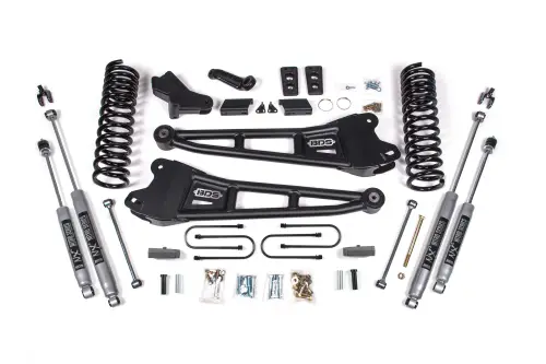 BDS Suspension - BDS1795H | BDS Suspension 4 Inch Lift Kit With Radius Arm For Ram 3500 4WD | Gas | NX2 Nitro Series Shocks