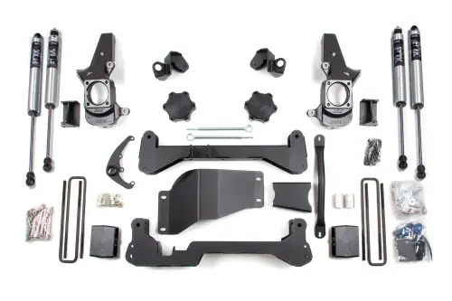 BDS Suspension - BDS1817FS | BDS Suspension 4.5 Inch Lift Kit For Chevrolet Silverado / GMC Sierra 2500HD / 3500HD SRW 4WD | Narrow Track Knuckle | Fox 2.0 Performance Series Shocks
